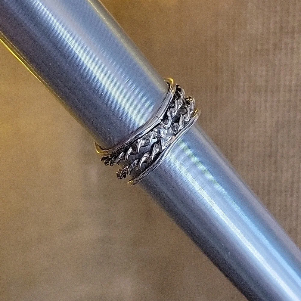 MYSTIC TOPAZ TWISTED STERLING RING - Picture 9 of 11